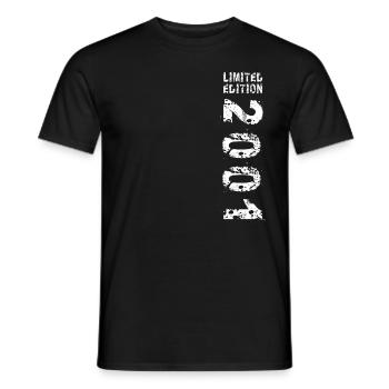2001 Geburtstag Geschenkidee Vintage Edition 2001 - Männer T-Shirt - Schwarz - Vorne - AI Model Male 178 light (178cm)