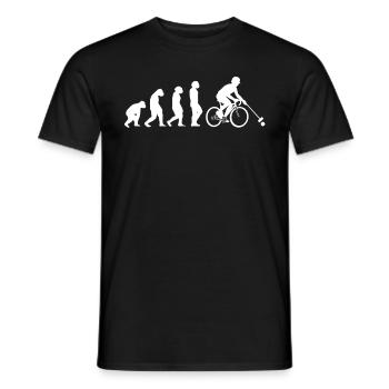 Bike-Polo Reiten Polo Radfahrer Zyklus Spiele - Männer T-Shirt - Schwarz - Vorne - AI Model Male 178 light (178cm)
