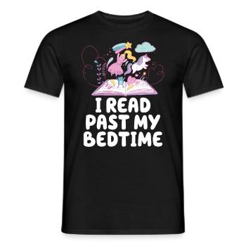 Ich Lese Nach Der Schlafenszeit Einhorn - Männer T-Shirt - Schwarz - Vorne - AI Model Male 178 light (178cm)