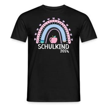 Start of school enrollment school child 2024 - Men's T-Shirt - black - Front - AI Model Male 178 light (178cm)