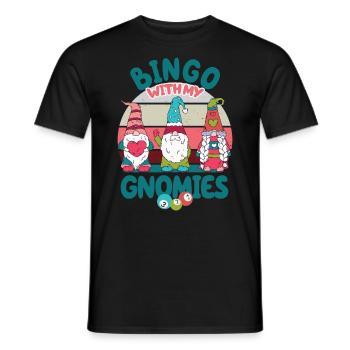 Bingo avec mes gnomies Bingo amusant - T-shirt homme - noir - Devant - AI Model Male 178 light (178cm)