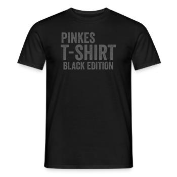 Pinkes TShirt Black Edition - Männer T-Shirt - Schwarz - Vorne - AI Model Male 178 light (178cm)