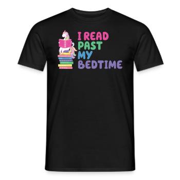 Ich Lese Nach Der Schlafenszeit Einhorn - Männer T-Shirt - Schwarz - Vorne - AI Model Male 178 light (178cm)