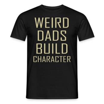Pères étranges Forme Personnage Père drôle - T-shirt homme - noir - Devant - AI Model Male 178 light (178cm)