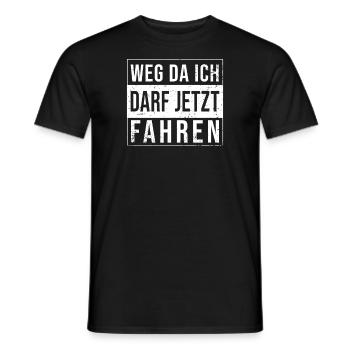 Driver's License Passed Driving Test Gift - Men's T-Shirt - black - Front - AI Model Male 178 light (178cm)