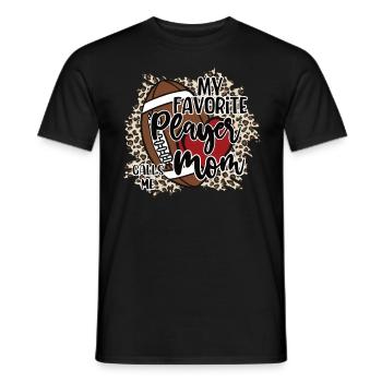 Mein Lieblingsspieler Nennt Mich Mama Football - Männer T-Shirt - Schwarz - Vorne - AI Model Male 178 light (178cm)