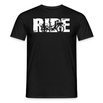 Vélo Cargo - T-shirt homme - noir - Devant - AI Model Male 178 light (178cm)