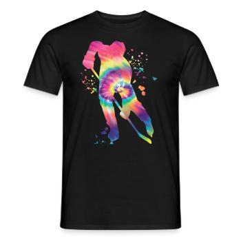 Eishockeyspieler Jungen Eishockey - Männer T-Shirt - Schwarz - Vorne - AI Model Male 178 light (178cm)