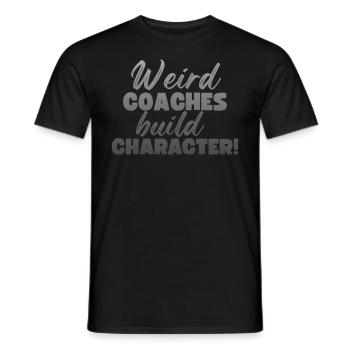 Weird Coaches Make Up Character Coach - Men's T-Shirt - black - Front - AI Model Male 178 light (178cm)