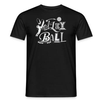 Ballon de volley-ball Joueurs de volley-ball Volleyball sportif Volley-ball - T-shirt homme - noir - Devant - AI Model Male 178 light (178cm)