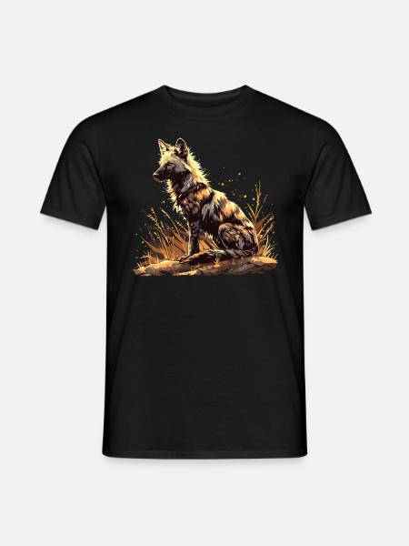 Erdwölfe Erdwolf - Männer T-Shirt - Schwarz