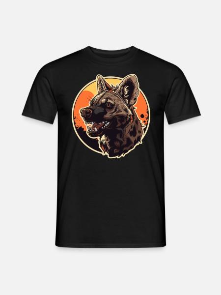 Loups d’Aardwolf - T-shirt homme - noir