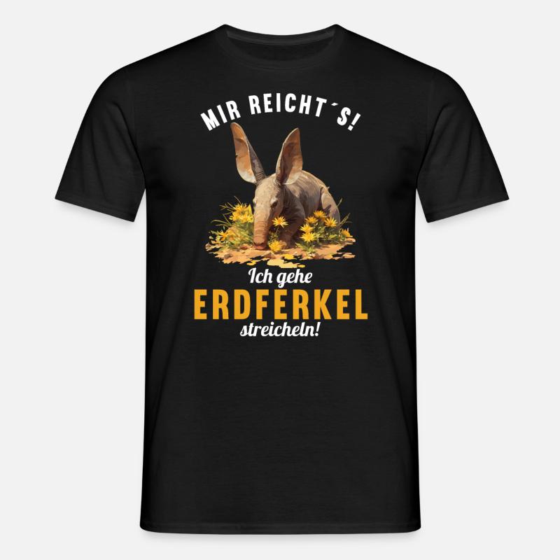 Erdferkeln Erdferkel - Männer T-Shirt - Schwarz