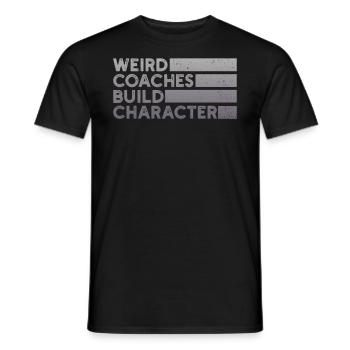 Strange coaches form character coaches - Men's T-Shirt - black - Front - AI Model Male 178 light (178cm)