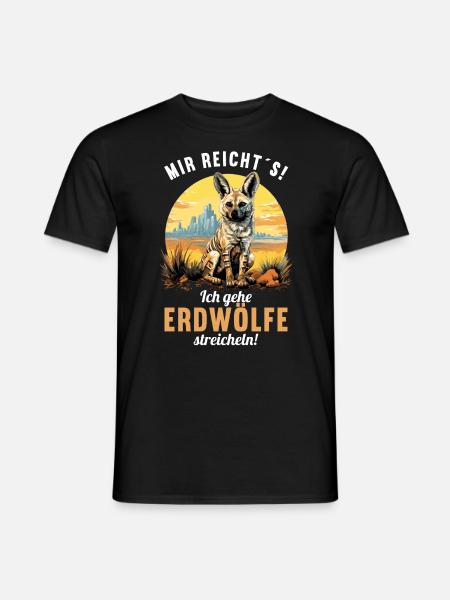 Erdwölfe Erdwolf - Männer T-Shirt - Schwarz