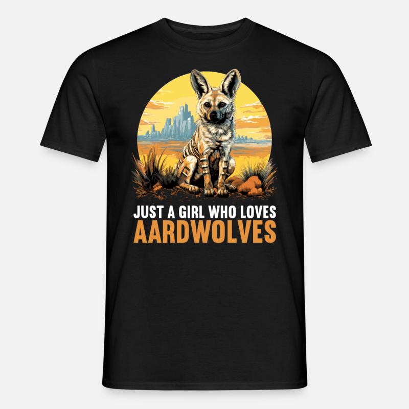 Erdwölfe Erdwolf - Männer T-Shirt - Schwarz