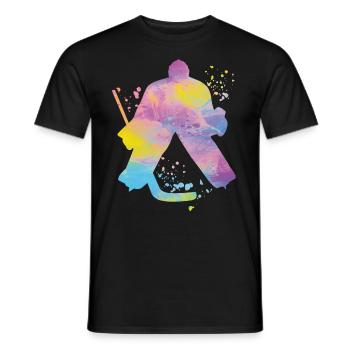 Eishockeyspieler Jungen Eishockey - Männer T-Shirt - Schwarz - Vorne - AI Model Male 178 light (178cm)