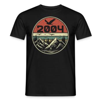 Jahrgang 2004 Klassik 2004 Retro 2004 Geschenk 2004 - Männer T-Shirt - Schwarz - Vorne - AI Model Male 178 light (178cm)