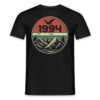 Vintage 1994 Classique 1994 rétro 1994 Cadeau 1994 - T-shirt homme - noir - Devant - AI Model Male 178 light (178cm)