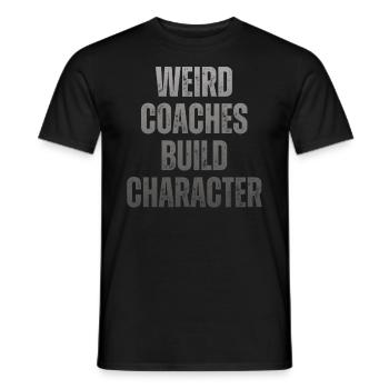 Weird Coaches Make Up Character Coach - Men's T-Shirt - black - Front - AI Model Male 178 light (178cm)