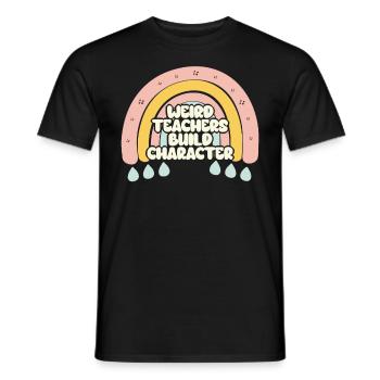 Weird Teachers Funny School Teachers - Men's T-Shirt - black - Front - AI Model Male 178 light (178cm)