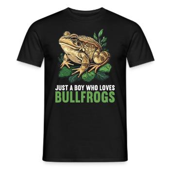 Bullfrogs Bullfrog - Men's T-Shirt - black - Front - AI Model Male 178 light (178cm)