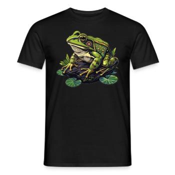 Bullfrogs Bullfrog - Men's T-Shirt - black - Front - AI Model Male 178 light (178cm)