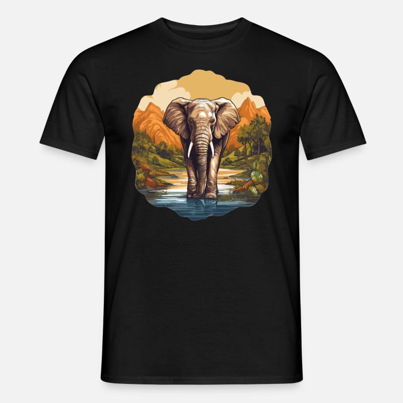 Éléphant Éléphant - T-shirt homme - noir