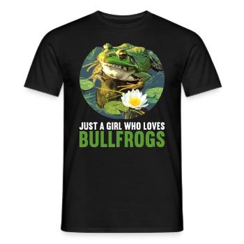 Bullfrogs Bullfrog - Men's T-Shirt - black - Front - AI Model Male 178 light (178cm)