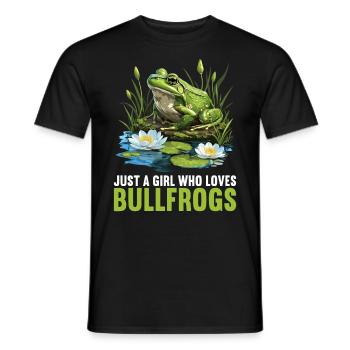 Bullfrogs Bullfrog - Men's T-Shirt - black - Front - AI Model Male 178 light (178cm)