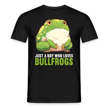 Bullfrogs Bullfrog - Men's T-Shirt - black - Front - AI Model Male 178 light (178cm)