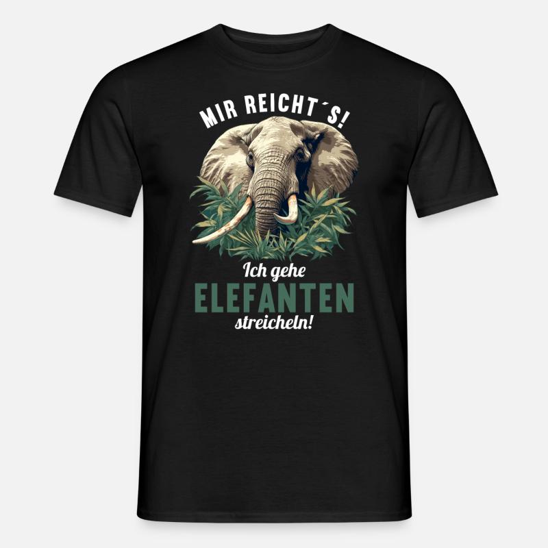 Elefant elefant - Mænd T-shirt - sort