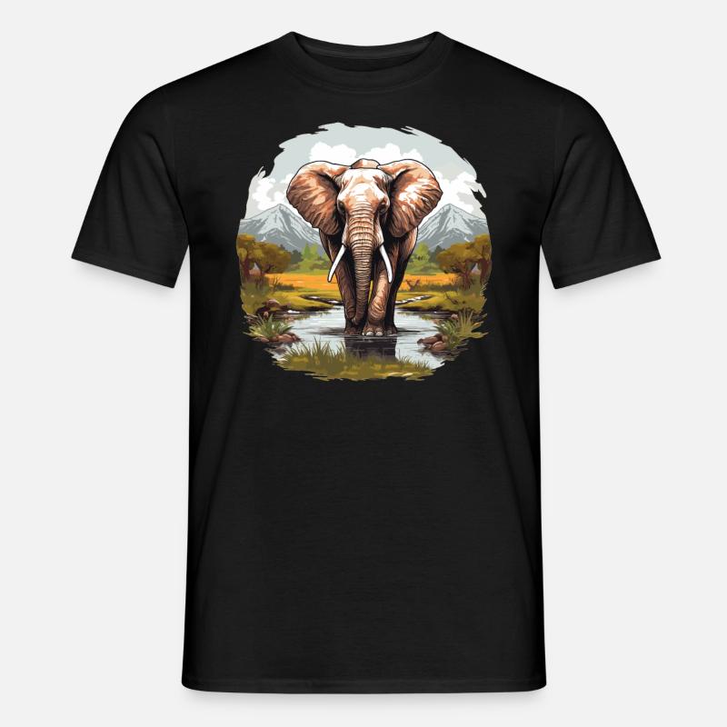 Éléphant Éléphant - T-shirt homme - noir