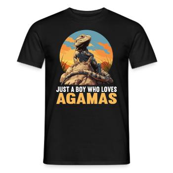 Agamen Agame - T-shirt homme - noir - Devant - AI Model Male 178 light (178cm)