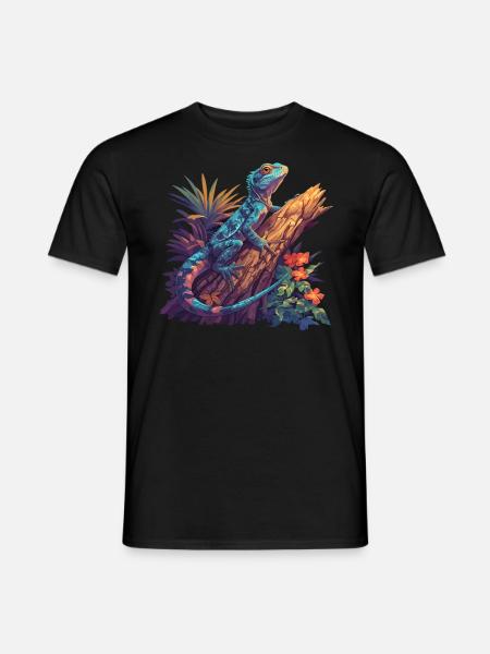 Agamen Agame - Männer T-Shirt - Schwarz