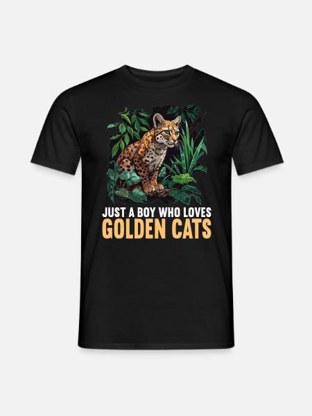 Goldkatzen Goldkatze - Männer T-Shirt - Schwarz