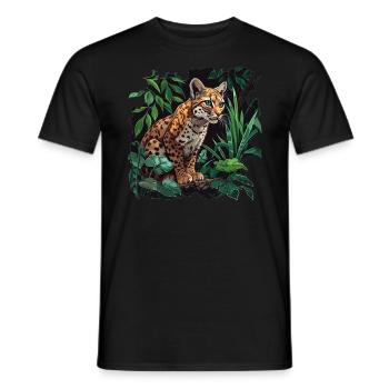 Chats dorés Chat doré - T-shirt homme - noir - Devant - AI Model Male 178 light (178cm)