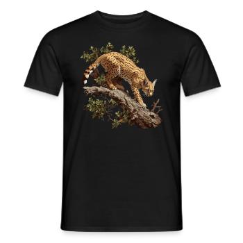 Chats dorés Chat doré - T-shirt homme - noir - Devant - AI Model Male 178 light (178cm)
