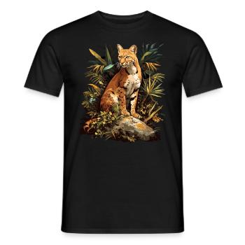 Chats dorés Chat doré - T-shirt homme - noir - Devant - AI Model Male 178 light (178cm)