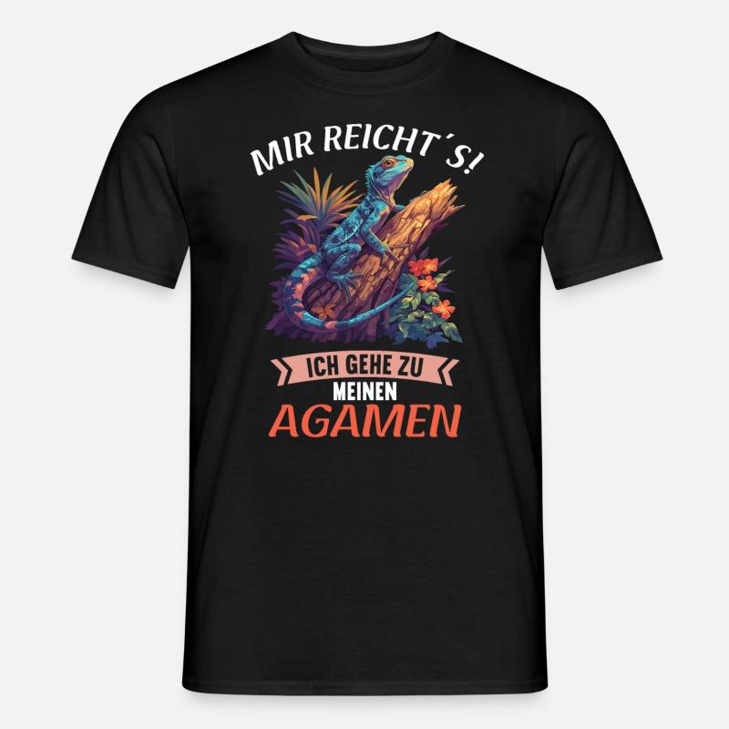 Agamen Agame - Männer T-Shirt - Schwarz