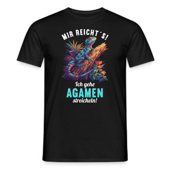 Agamen Agame - T-shirt homme - noir - Devant - AI Model Male 178 light (178cm)