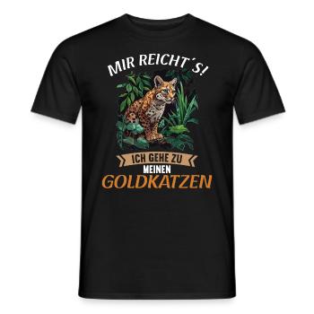 Chats dorés Chat doré - T-shirt homme - noir - Devant - AI Model Male 178 light (178cm)