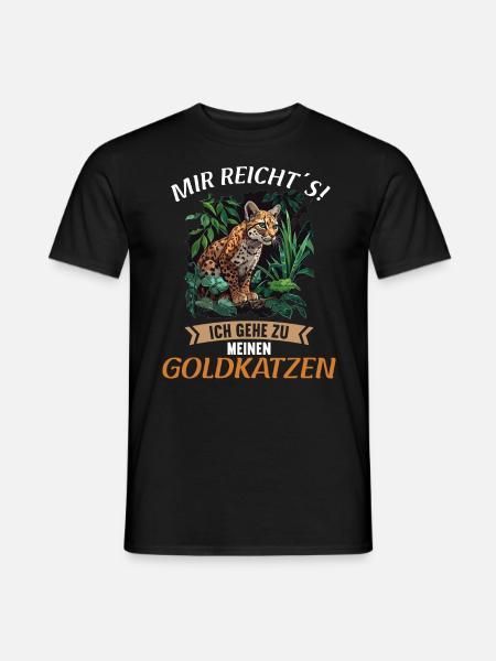 Goldkatzen Goldkatze - Männer T-Shirt - Schwarz