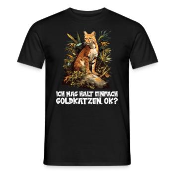 Chats dorés Chat doré - T-shirt homme - noir - Devant - AI Model Male 178 light (178cm)