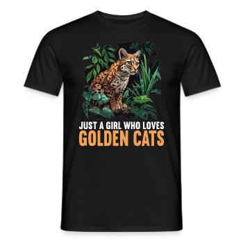 Chats dorés Chat doré - T-shirt homme - noir - Devant - AI Model Male 178 light (178cm)