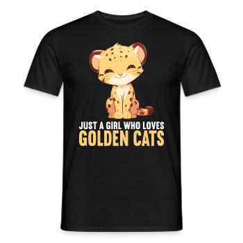 Goldkatzen Goldkatze - Männer T-Shirt - Schwarz - Vorne - AI Model Male 178 light (178cm)