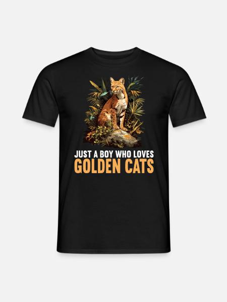 Goldkatzen Goldkatze - Männer T-Shirt - Schwarz