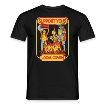 Soutenez votre Okkult gothique de sorcière de l’assemblée locale - T-shirt homme - noir - Devant - AI Model Male 178 light (178cm)