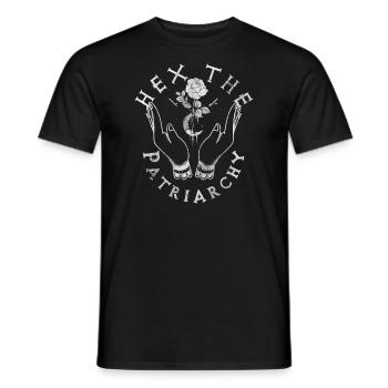 « Hex Le Patriarcat » Sorcière Occulte Gothique - T-shirt homme - noir - Devant - AI Model Male 178 light (178cm)