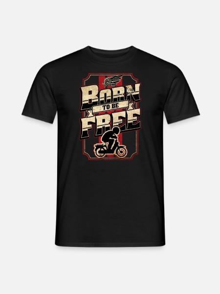 Mofa Mofaroller Moped Mofafahrer tshirt - Männer T-Shirt - Schwarz